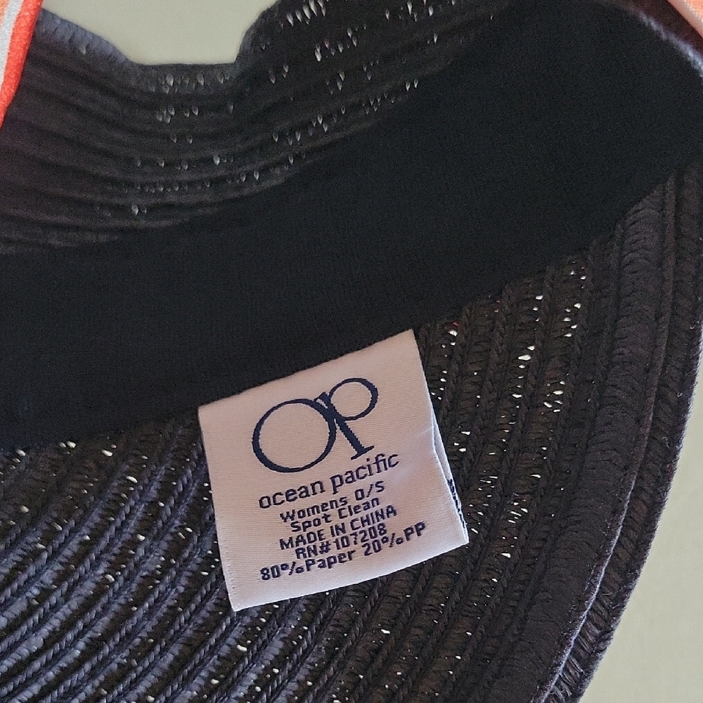 OP Navy Visor with Colorful Ribbon - Picture 2 of 3